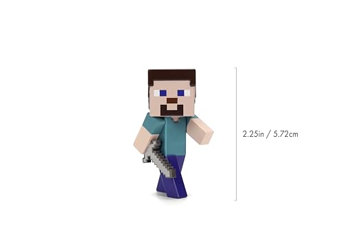 Jada Minecraft Metalfigs 4-Pack Alex with Axe side view for collectible showcase