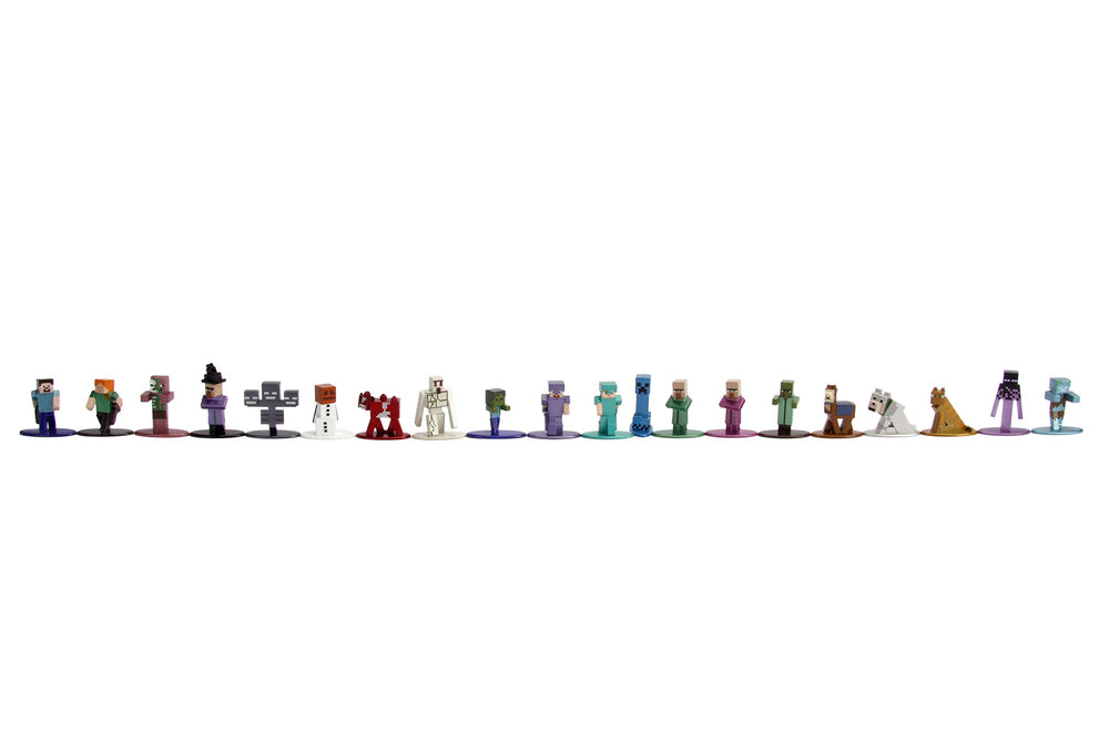 Jada Minecraft Nano Metal Fig metallic-detail emphasizes durable display quality