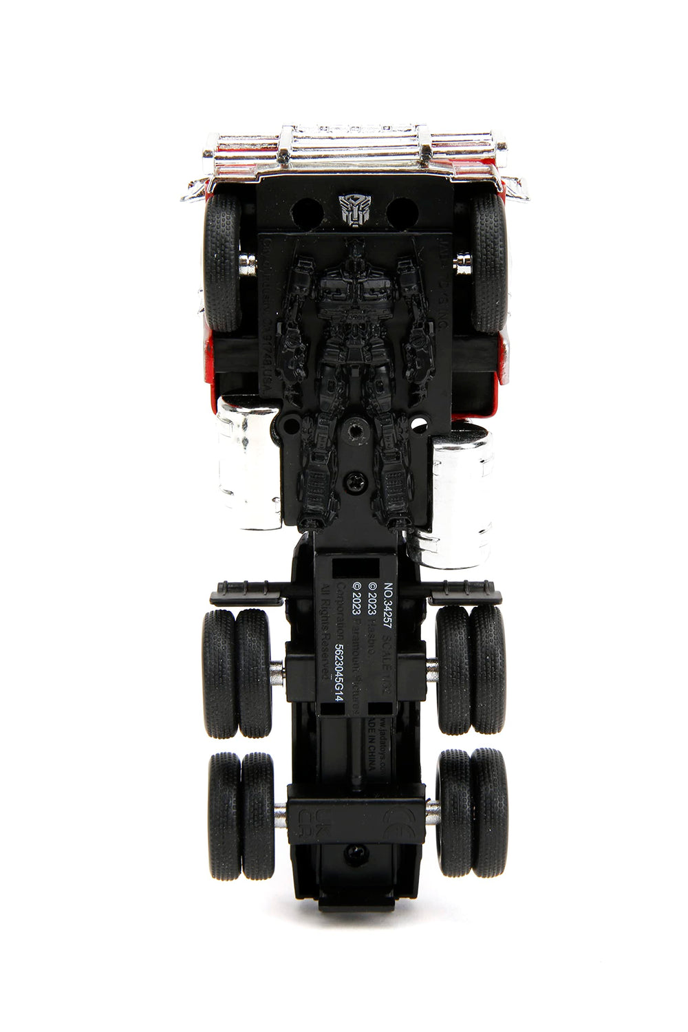 Jada Optimus Prime die-cast detailed sculpt and premium finish.
