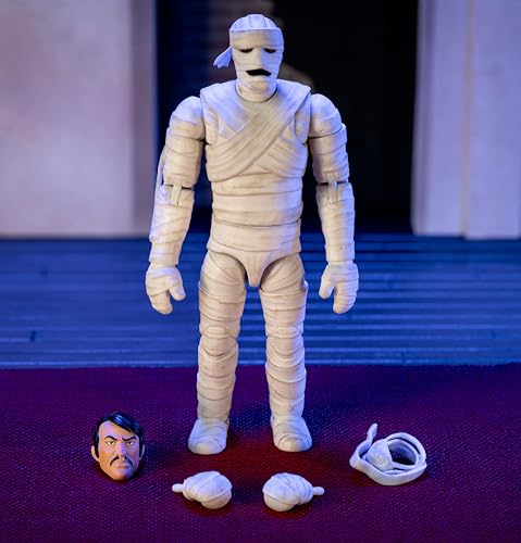Jada Scooby-Doo Mummy of Ankha unmasked Dr. Najib head adds scene versatility.