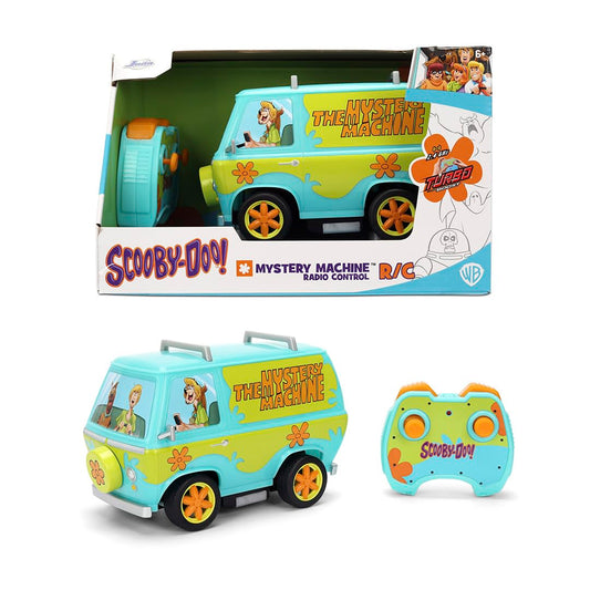 Jada Scooby-Doo Mystery Machine RC front view with iconic design for action and display.