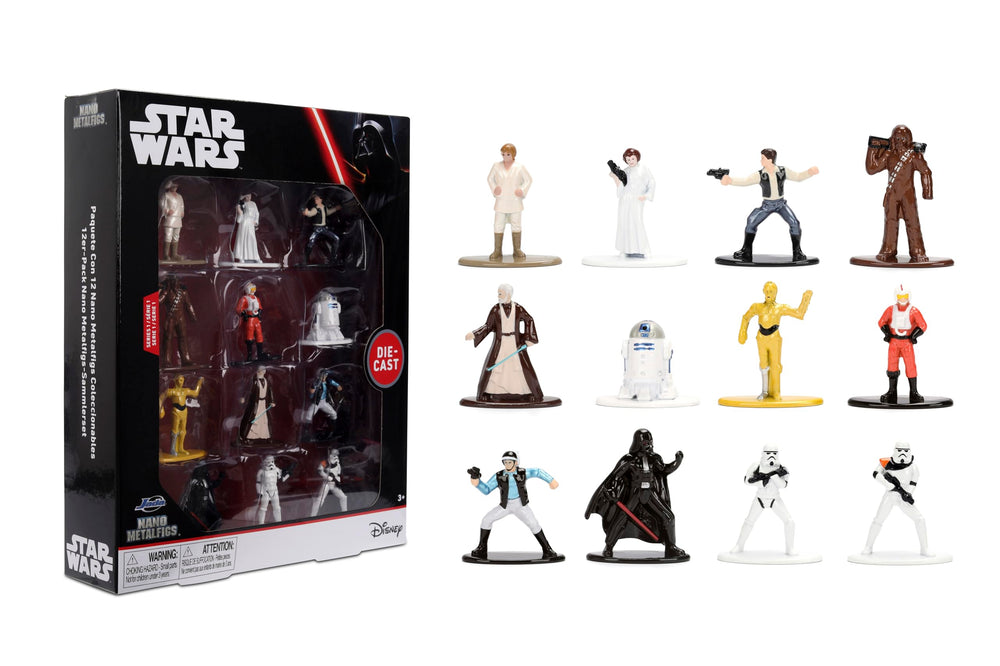 Jada Star Wars Nano Metalfigs Luke Skywalker on display-ready base, ideal for collecting