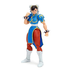 Jada Street Fighter II Chun-Li figure front view for display and fan collection.