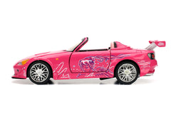 Jada Suki's Honda S2000 side profile highlighting sleek lines and scale realism.