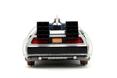 Jada Time Machine interior detail shows cinematic accuracy for enthusiasts.