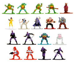 Jada TMNT Nano MetalFigs 18-pack front view for compact display and quick collection checks.