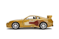Jada Toys Fast & Furious 1995 Toyota Supra rear view, authentic decals