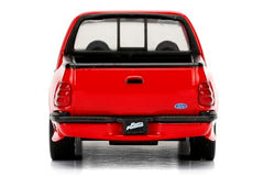 Jada Toys Ford Lightning interior details enhance realism during model collection showcases.