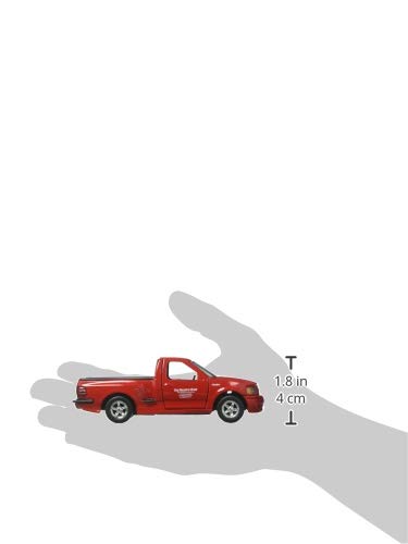 Jada Toys Ford Lightning red paint finish adds bright shelf presence.