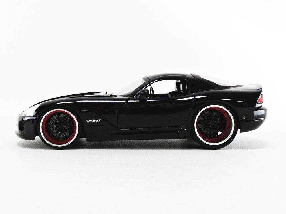 Jada Letty's Viper opening hood shows engine bay detail.