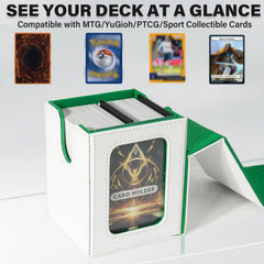 Jaffzora large-capacity box holds 100 double-sleeved MTG cards.