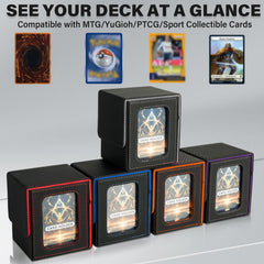 Jaffzora deck box magnetic closure provides secure card protection