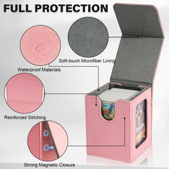Jaffzora deck box features U-shaped mouth opening for easy card retrieval.