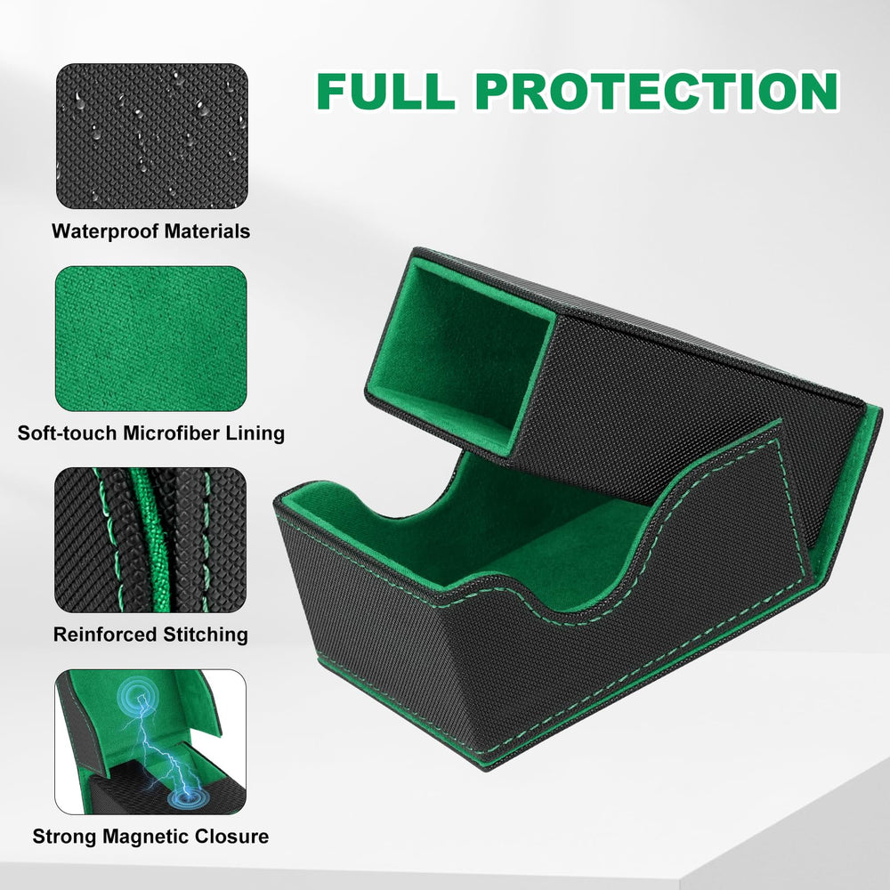 Jaffzora dice tower with U-shaped groove; easy access and compact folding.
