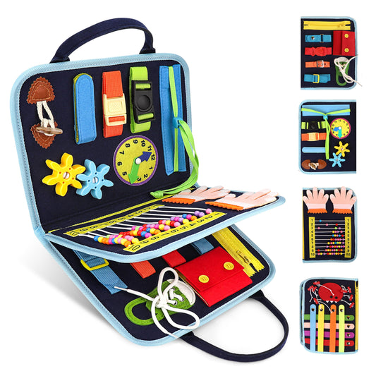 JAGSYJOY Busy Book Toddlers Abacus supports early math and motor skills.