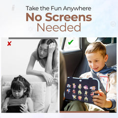 JAGSYJOY Busy Book Toddlers Travel Handle makes on-the-go play effortless.