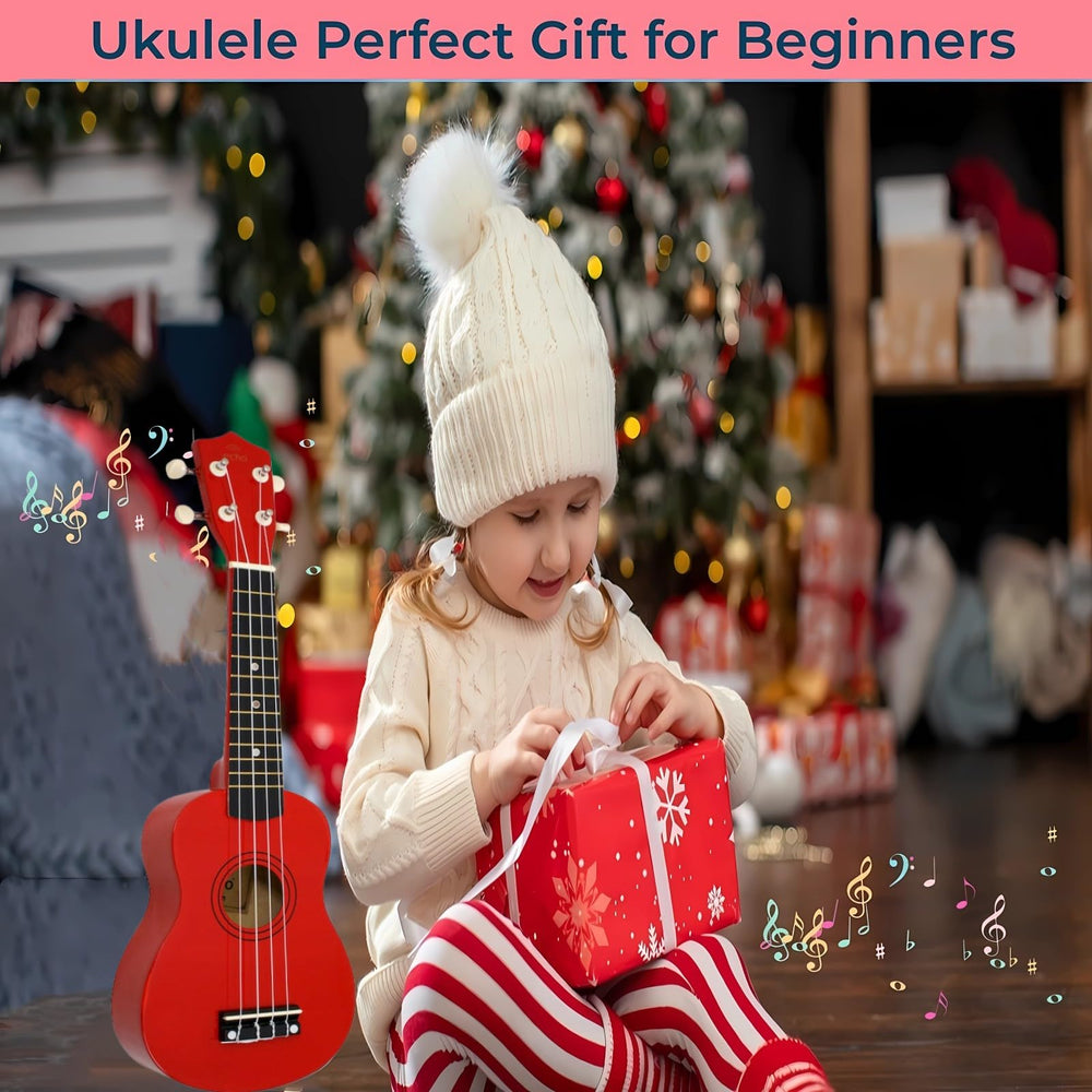 Jakeloo toddler guitar packaging portable and ready for gifting.