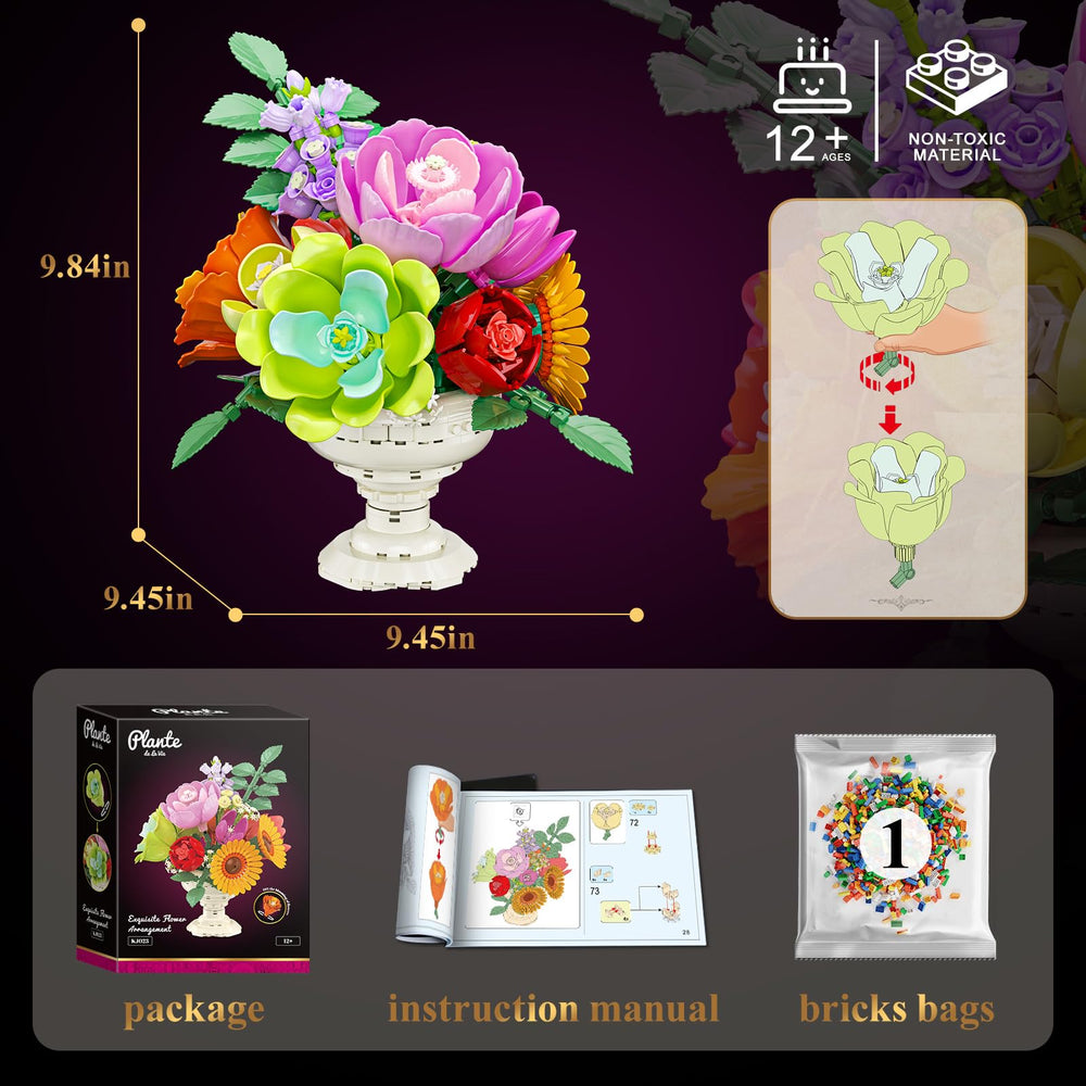 JAKI Botanicals vintage bouquet kit to create a unique centerpiece