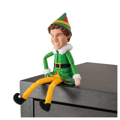 Buddy sits upright, ideal for mantle, desk, or bookcase display.