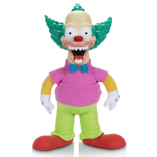 Krusty Doll 16-inch plush from Jakks Pacific, soft body ideal for display and collection.