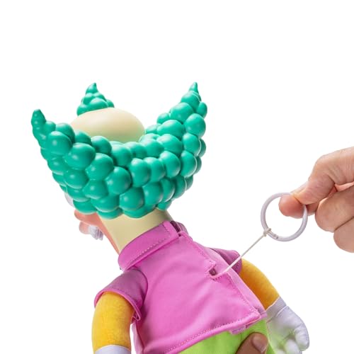 Krusty Doll pull-string feature activates phrases for interactive play.