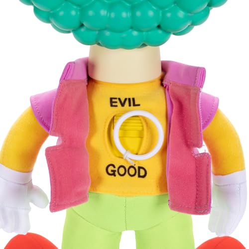 Krusty Doll with sculpted head by Jakks Pacific for authentic likeness.
