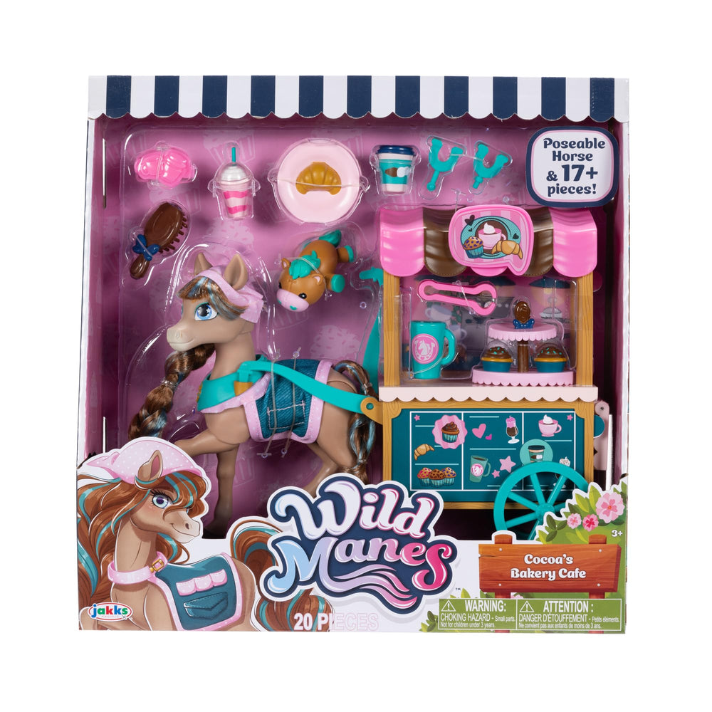 JAKKS Pacific Wild Manes Cocoa hair bow adds cute styling detail.