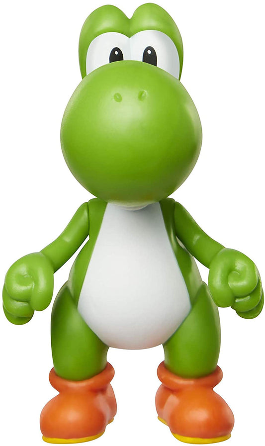 JAKKS Pacific World of Nintendo Yoshi mini figure with poseable joints for dynamic posing.