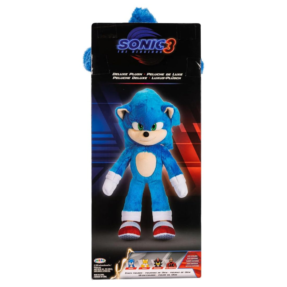 JAKKS Sonic 33cm plush ideal for travel and daily adventures