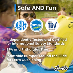 JAMBO backyard waterslide creates a family-friendly summer vibe