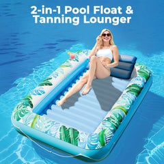 JAMBO water-fillable cooling pool lounger helps you stay refreshed.