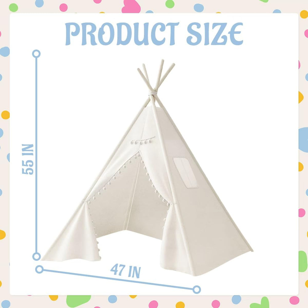 Jamceoceo teepee tents interior space, roomy area for reading and play