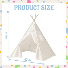 Jamceoceo teepee tents interior space, roomy area for reading and play