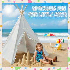 Jamceoceo teepee tents reading nook, cozy corner for books and quiet time