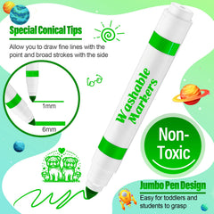 Jamlaugh conical tip markers for broad fills and fine lines in art