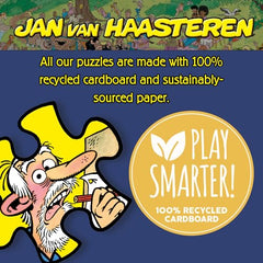 Jan van Haasteren Dog Parkour Santa figure adds quirky charm for collectors.