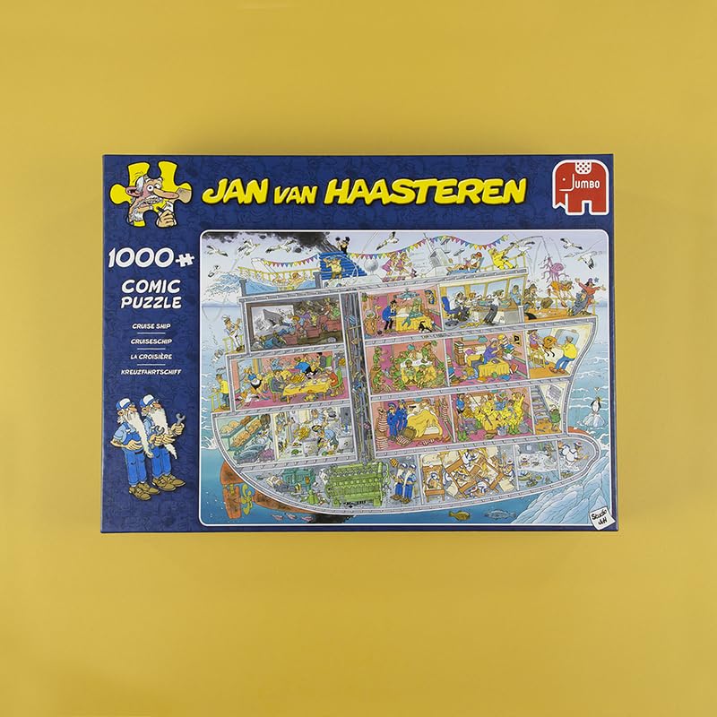 Jan van Haasteren shark fin motif featured on the Cruise Ship puzzle
