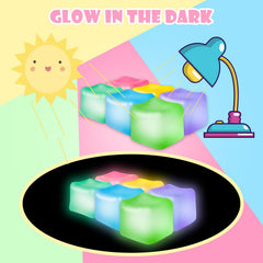 JANESVISSY glow stress cube purple helps anxiety management in the office