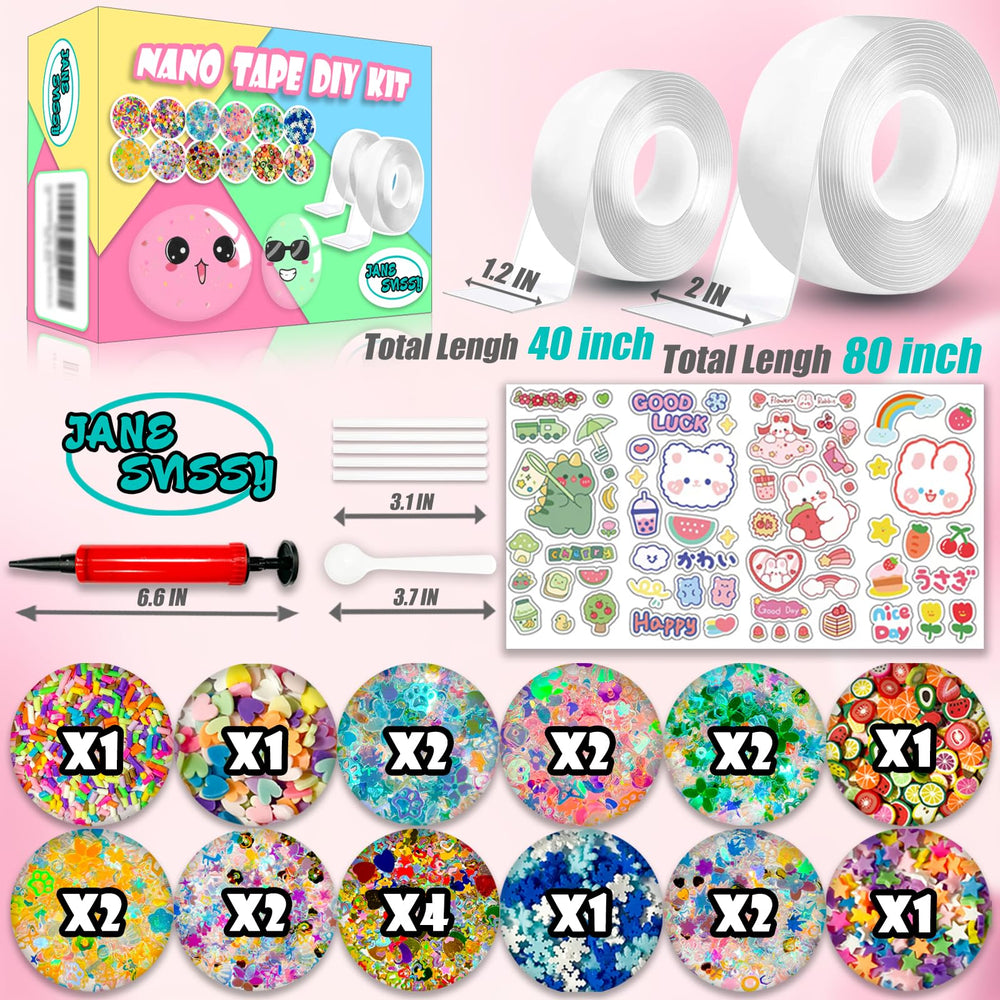 JANESVISSY Nano Tape Bubble Kit balloon fillers ready for inflating colorful bubbles