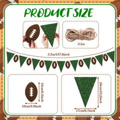 Janinka football banner felt footballs add sporty charm to decor
