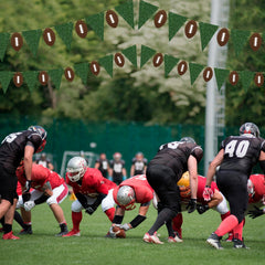 Janinka football banner reusable decor for birthdays and sports events