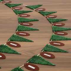 Janinka football banner triangular flags backdrop for party photos