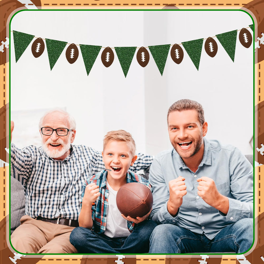 Janinka football banner wall hanging for game day celebrations