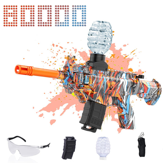 JANNIRESS Electric Gel Ball Blaster front view in brown for outdoor team battles.