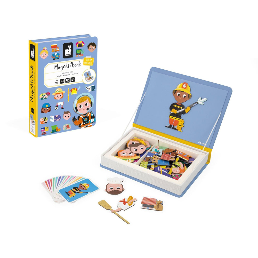 Janod Magnéti'Book Métiers magnets and cards for imaginative scenes