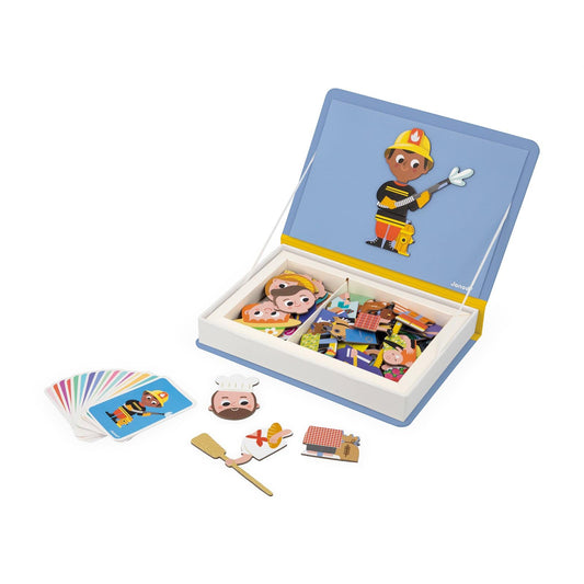 Janod MagnΓ©ti'Book MΓ©tiers magnets for dress-up play to boost creativity