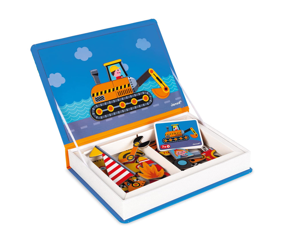 Janod MagnetiBook magnetic pieces for creative vehicle builds