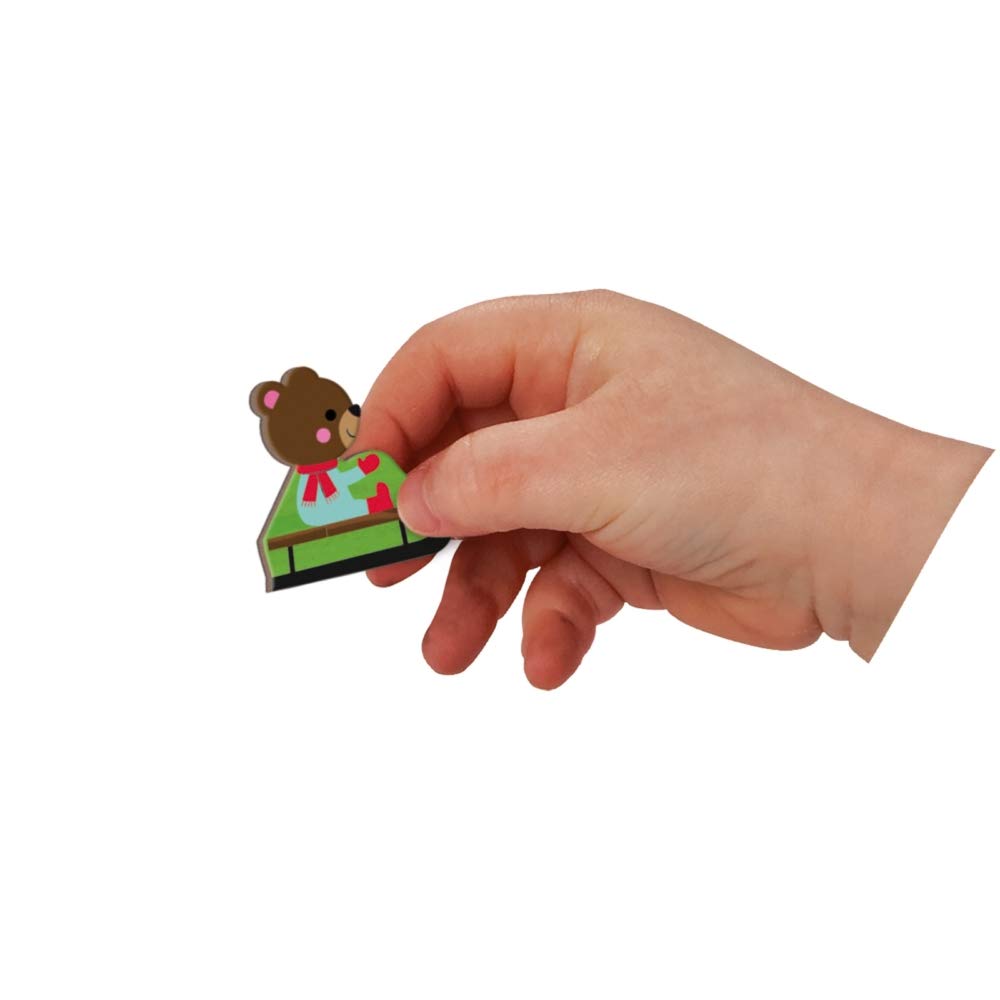 Janod MagnetiBook Illustration Tiles enhance visual discrimination and design play