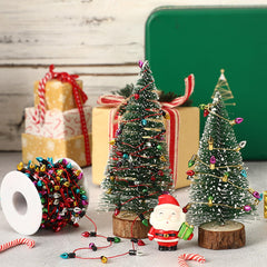 Jansun dollhouse lights in Christmas scene create festive ambiance for miniatures