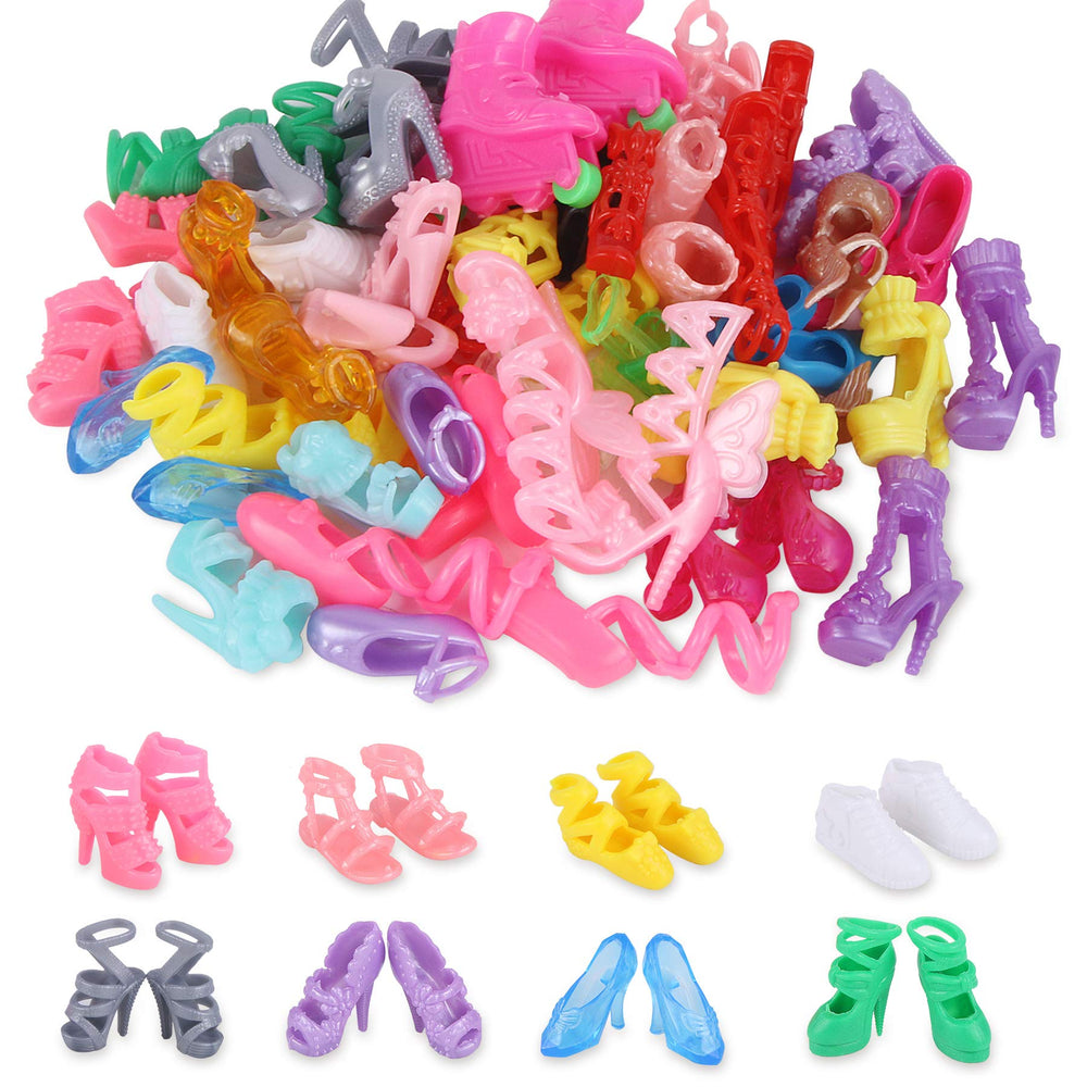 JANYUN doll shoes boot collection for 12-inch dolls, versatile outfits.